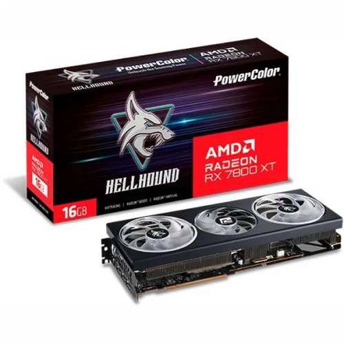 Powercolor RX 7800XT Hellhound 16GB grafička kartica - 16GB GDDR6, 1x HDMI, 3x DP