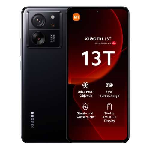 Xiaomi 13T 5G 8+256GB crni AMOLED zaslon od 16,94 cm (6,67"), Android 13, trostruka kamera od 50 MP Cijena