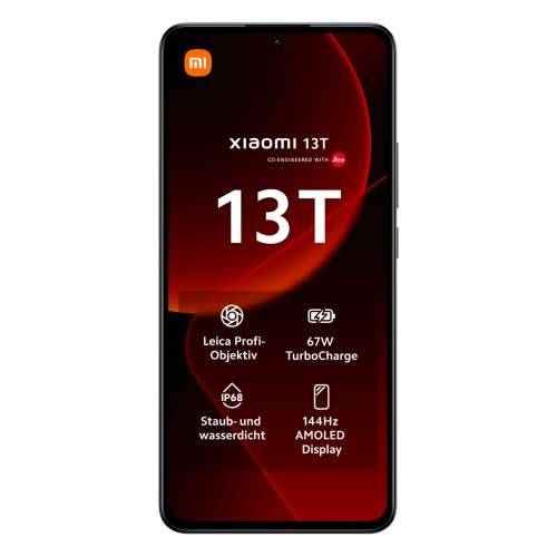 Xiaomi 13T 5G 8+256GB crni AMOLED zaslon od 16,94 cm (6,67"), Android 13, trostruka kamera od 50 MP Cijena