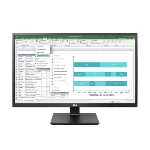 Uredski monitor LG 24BK55YP-B - IPS, podešavanje visine, okretni