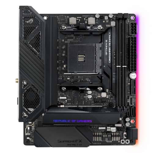 ASUS ROG Crosshair VIII Impact - motherboard - ATX - Socket AM4 - AMD X570 Cijena