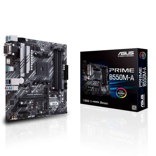 ASUS Mainboard Prime B550M-A/CSM - Micro ATX - Socket AM4 - AMD B550
