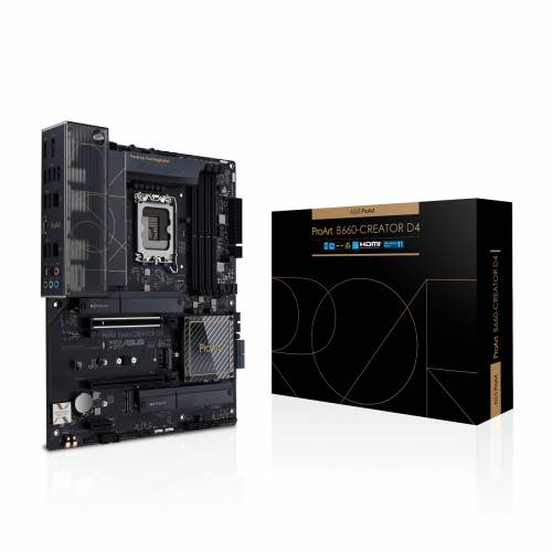 ASUS Mainboard PROART B660-CREATOR D4 - ATX - LGA1700 Socket - Intel B660 Chipset