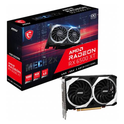 MSI Radeon RX 6500 XT MECH 2X 4G OC - graphics card - Radeon RX 6500 XT - 4 GB Cijena