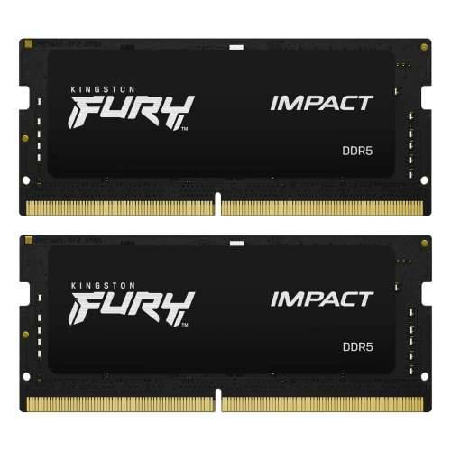 Kingston RAM FURY Impact - 16 GB (2 x 8 GB Kit) - DDR5 4800 UDIMM CL38