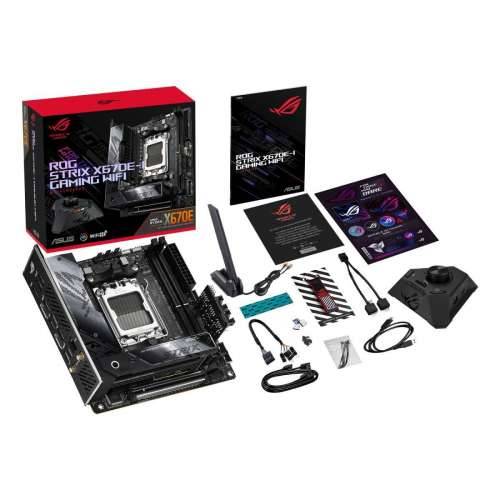 ASUS ROG Strix X670E-I Gaming WiFi - motherboard - mini ITX - Socket AM5 - AMD X670 Cijena