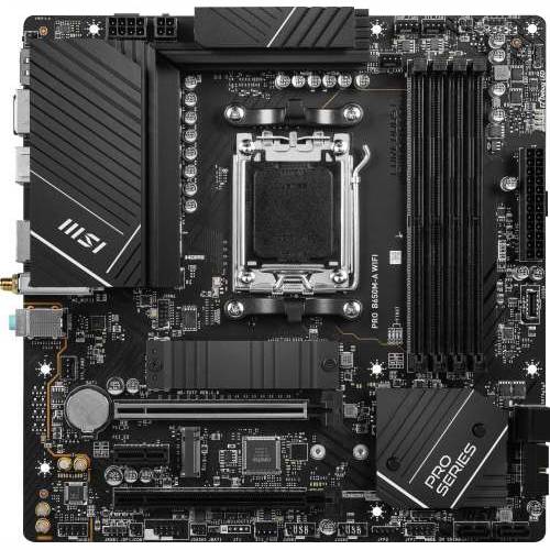 MSI PRO B650M-A WIFI - motherboard - mini ATX - Socket AM5 - AMD B650 Cijena