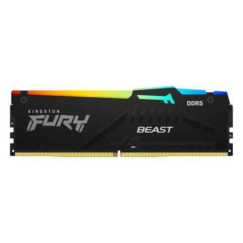 Kingston FURY Beast RGB - DDR5 - module - 32 GB - DIMM 288-pin - 5600 MHz / PC5-44800 - unbuffered