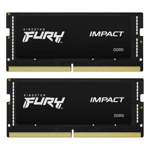 Kingston FURY Impact - DDR5 - kit - 64 GB: 2 x 32 GB - SO-DIMM 262-pin - 5600 MHz / PC5-44800 - unbuffered