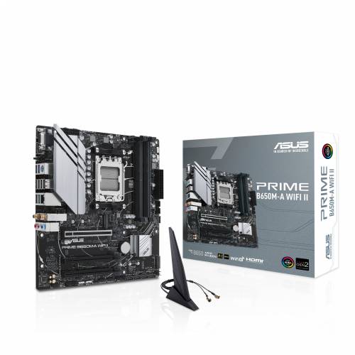 ASUS Mainboard Prime B650M-A WiFi II - Micro-ATX - Socket AM5 - AMD B650 Cijena