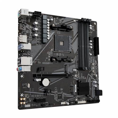 Gigabyte B550M K - 1.0 - motherboard - micro ATX - Socket AM4 - AMD B550 Cijena