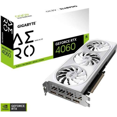 Gigabyte GeForce RTX 4060 AERO OC 8G - graphics card - GeForce RTX 4060 - 8 GB Cijena