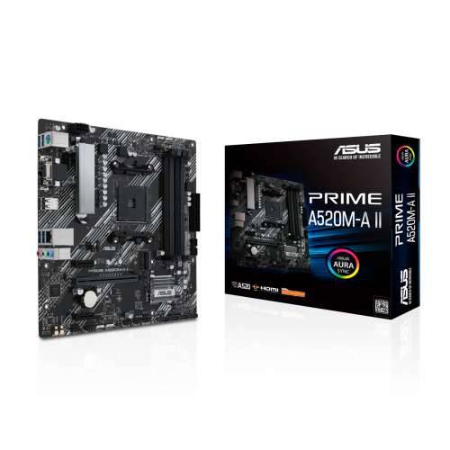ASUS PRIME A520M-A II/CSM - motherboard - micro ATX - Socket AM4 - AMD A520 Cijena