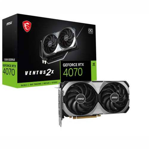 MSI GeForce RTX 4070 VENTUS 2X E 12G OC - graphics card - GeForce RTX 4070 - 12 GB Cijena