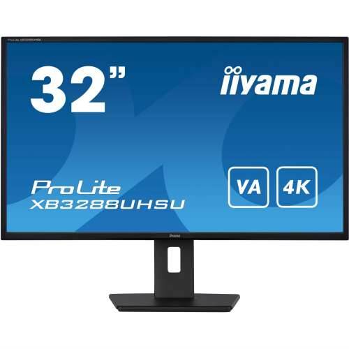 81.3cm/32“ (3840x2160) Iiyama ProLite XB3288UHSU-B5 4K LED 60Hz 3ms 2xHDMI DP LS Black