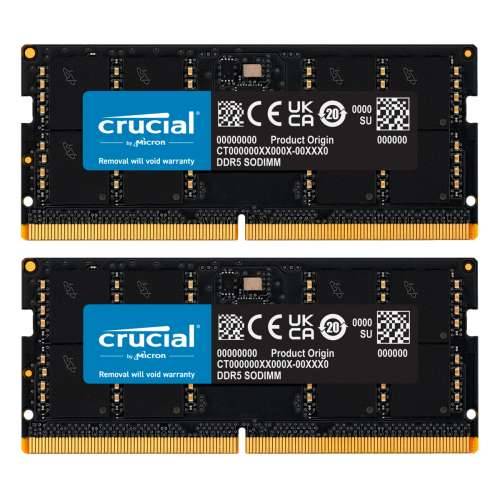 Crucial - DDR5 - kit - 32 GB: 2 x 16 GB - SO-DIMM 262-pin - 4800 MHz / PC5-38400 - unbuffered