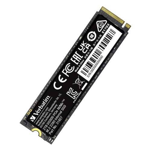 Verbatim Vi5000 SSD 2TB M.2 2280 PCIe Gen4 Internal Solid State Modules Cijena