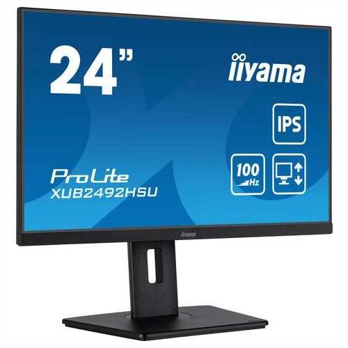 60.5cm/24“ (1920x1080) Iiyama ProLite XUB2492HSU-B6 FHD IPS 100Hz 4ms 16:9 HDMI DP 4xUSB LS Black Cijena