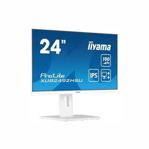 61cm/24“ (1920x1080) Iiyama ProLite XUB2492HSU-W6 16:9 FHD IPS 100Hz 0.4ms HDMI DP Pivot Speaker White Cijena