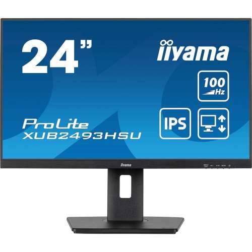 61cm/24“ (1920x1080) Iiyama ProLite XUB2493HSU-B6 16:9 FHD IPS 100Hz 1ms HDMI DP Pivot Vesa Speaker Black Cijena