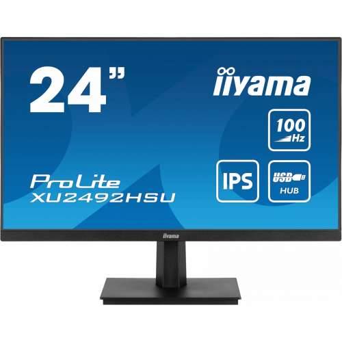 61cm/24“ (1920x1080) Iiyama ProLite XU2492HSU-B6 16:9 FHD IPS 100Hz 0.4ms HDMI DP USB Speaker Black Cijena