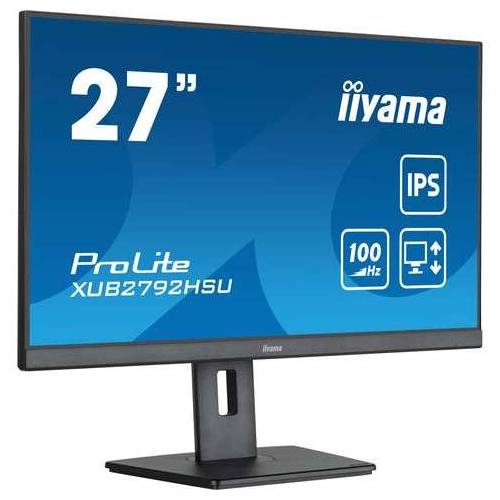 68.6cm/27“ (1920x1080) Iiyama ProLite XUB2792HSU-B6 16:9 FHD IPS 100Hz 0.4ms HDMI DP Pivot VESA Speaker Black Cijena