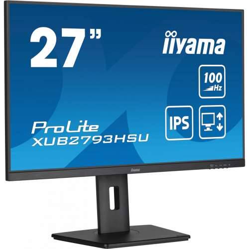 68.6cm/27“ (1920x1080) Iiyama ProLite XUB2793HSU-B6 16:9 FHD IPS 100Hz 1ms HDMI DP Pivot VESA Speaker Black Cijena