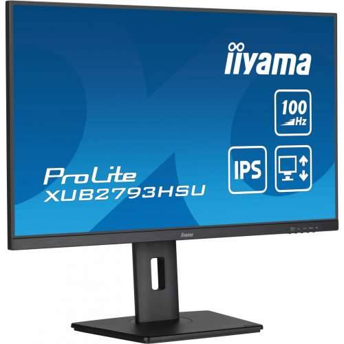 68.6cm/27“ (1920x1080) Iiyama ProLite XUB2793HSU-B6 16:9 FHD IPS 100Hz 1ms HDMI DP Pivot VESA Speaker Black Cijena