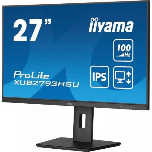 68.6cm/27“ (1920x1080) Iiyama ProLite XUB2793HSU-B6 16:9 FHD IPS 100Hz 1ms HDMI DP Pivot VESA Speaker Black Cijena