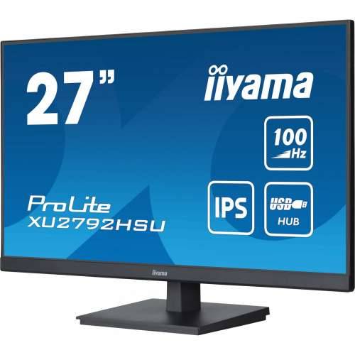 68.6cm/27“ (1920x1080) Iiyama ProLite XU2792HSU-B6 16:9 FHD IPS 100Hz 0.4ms HDMI DP USB VESA Speaker Black Cijena