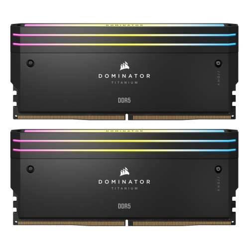 Corsair Dominator Titanium Black 32GB (2x16GB) DDR5-7200 XMP RAM, CL34, 1.45V