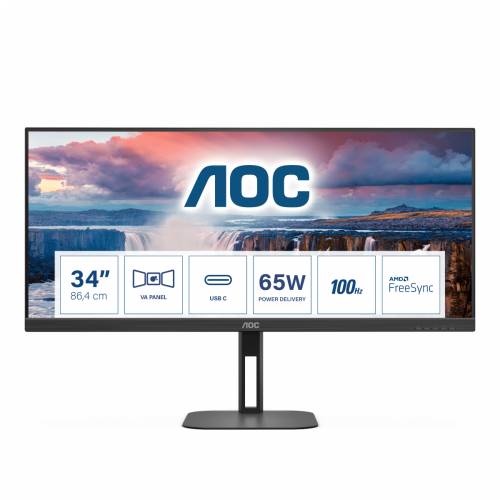 AOC LED-Display U34V5C/BK - 86.4 cm (34”) - 3440 x 1440 WQHD Cijena