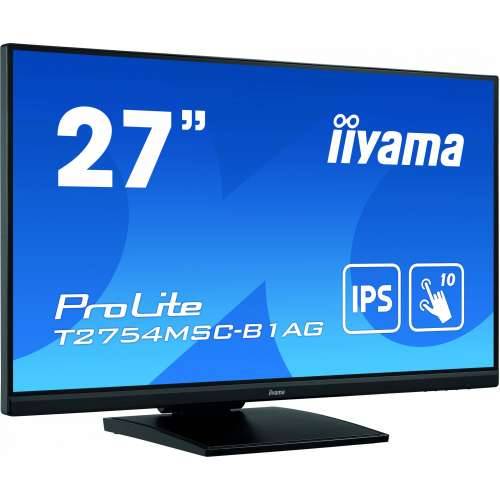 68.6cm/27““ (1920x1080) Iiyama ProLite T2754MSC-B1AG 16:9 FHD IPS Touch 4ms 60Hz HDMI VGA USB VESA Speaker Black Cijena