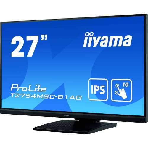 68.6cm/27““ (1920x1080) Iiyama ProLite T2754MSC-B1AG 16:9 FHD IPS Touch 4ms 60Hz HDMI VGA USB VESA Speaker Black Cijena