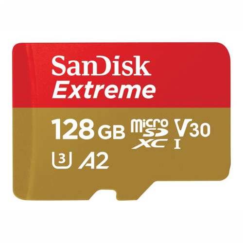 SANDISK Extreme microSDXC 128GB + SD Adp Cijena