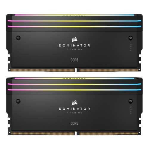 Corsair Dominator Titanium Black 96GB (2x48GB) DDR5-6600 XMP RAM, CL32, 1.4V