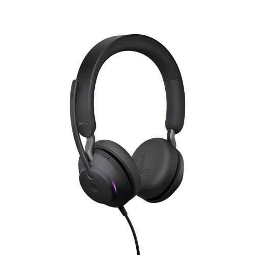 Jabra Evolve2 40 SE, double-sided headset, wired USB-C port, 3 microphones, noise-isolating design, MS Teams certified Cijena