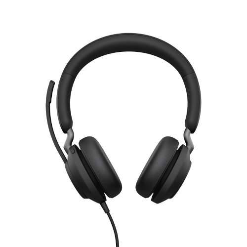 Jabra Evolve2 40 SE, double-sided headset, wired USB-C port, 3 microphones, noise-isolating design, MS Teams certified Cijena