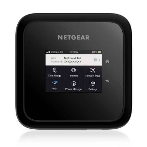 NETGEAR Nighthawk M6 5G WiFi 6 Mobile Router AX3600 Dual-Band, 5G up to 2.5 Gbit/s, 1x Gigabit LAN, 90 m² coverage