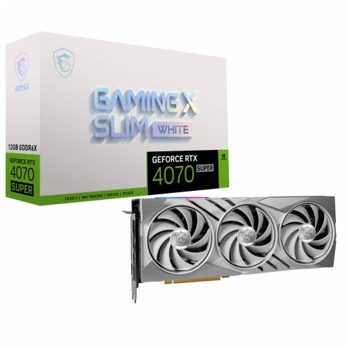 MSI GeForce RTX 4070 Super 12G GAMING X SLIM WHITE - 12GB GDDR6X, 1x HDMI, 3x DP Cijena