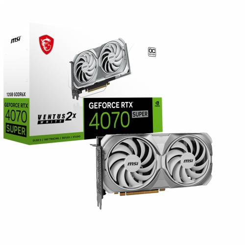 MSI GeForce RTX 4070 Super 12G VENTUS 2X WHITE OC - 12GB GDDR6X, 1x HDMI, 3x DP Cijena