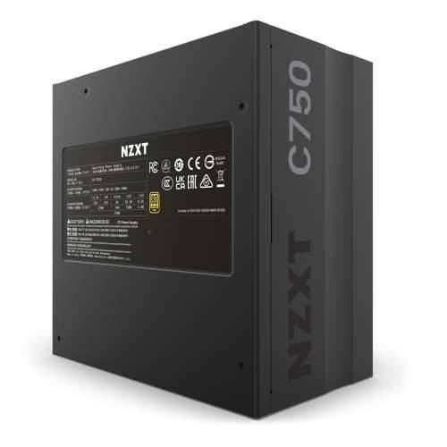 NZXT power supply C Series 2022 C750 - 80 PLUS GOLD certification - 750 W Cijena