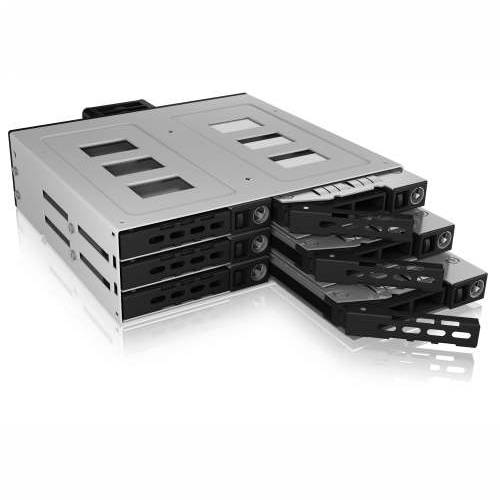 ICY BOX backplane for 6x 2.5" SATA/SAS HDD/SSD metal enclosure - stainless steel carrier Cijena