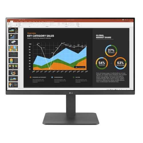 LG 27BR550Y-C Business Monitor - IPS Panel, DVI, HDMI, USB Hub Height Adjustment, Pivot