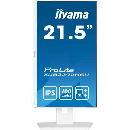 54.6cm/21.5“ (1920x1080) Iiyama ProLite XUB2292HSU-W6 16:9 FHD IPS 100Hz 0.4ms HDMI DP USB LS White Cijena