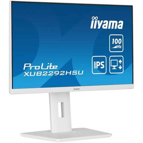 54.6cm/21.5“ (1920x1080) Iiyama ProLite XUB2292HSU-W6 16:9 FHD IPS 100Hz 0.4ms HDMI DP USB LS White Cijena