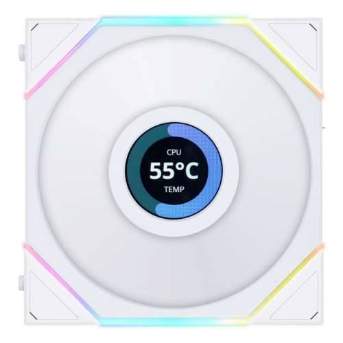 Lian Li UNI FAN TL LCD white pack of 3 incl. controller | 120mm case fan Cijena
