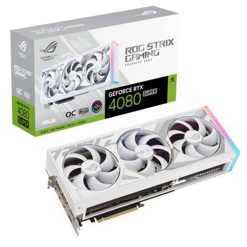 ASUS ROG Strix GeForce RTX 4080 SUPER OC White graphics card - 16GB GDDR6X, 2x HDMI, 3x DP