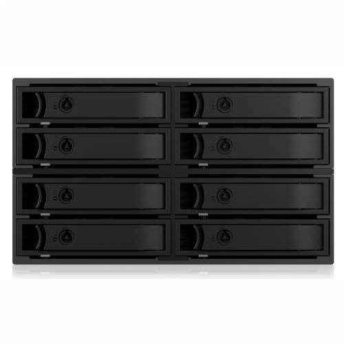 ICY BOX backplane for 8x 2.5" SATA/SAS HDD/SSD in 2x 5.25" in 2x 5.25" bay - two fans (50x50 mm) Cijena