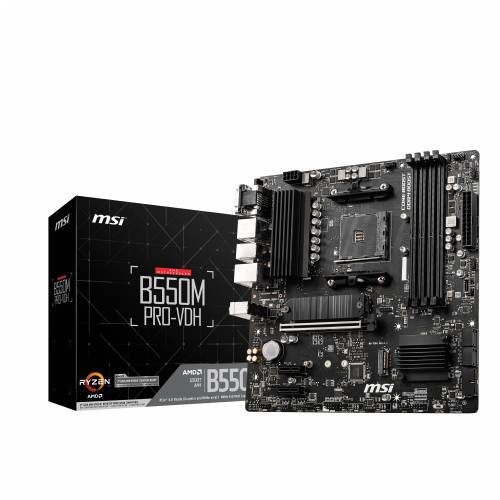 MSI B550M PRO-VDH - motherboard - micro ATX - Socket AM4 - AMD B550 Cijena